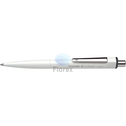 Golyóstoll, 0,5 mm, nyomógombos, SCHNEIDER "K3 Biosafe", fekete