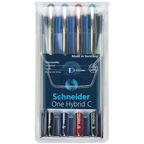 Rollertoll készlet, 0,5 mm, SCHNEIDER "One Hybrid C", 4 szín