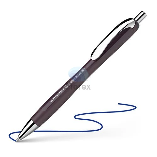 Golyóstoll, 0,7 mm, nyomógombos, SCHNEIDER "Slider Rave XB", szilva lila