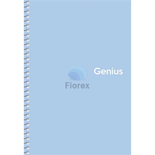 Spirálfüzet, A5, kockás, 80 lap, PP borító, SHKOLYARYK "Genius Pastel", vegyes