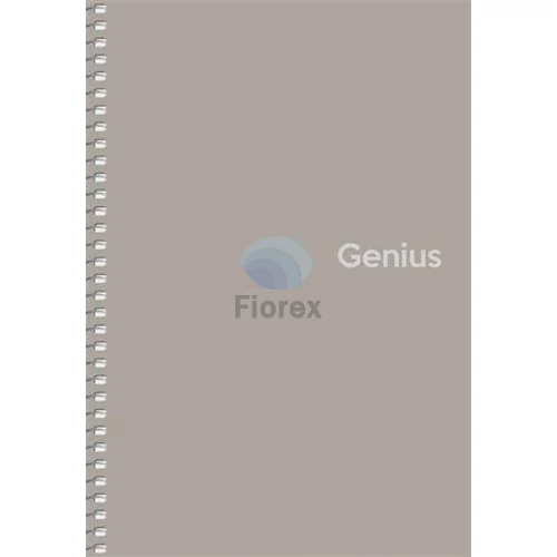 Spirálfüzet, A5, kockás, 80 lap, PP borító, SHKOLYARYK "Genius", vegyes