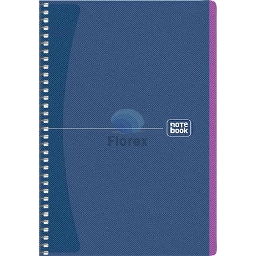 Spirálfüzet, A5, kockás, 80 lap, SHKOLYARYK "Notebook", vegyes