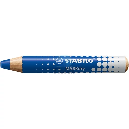 Táblaceruza fehértáblához, flipchartpapírhoz, kúpos, STABILO "MARKdry", kék