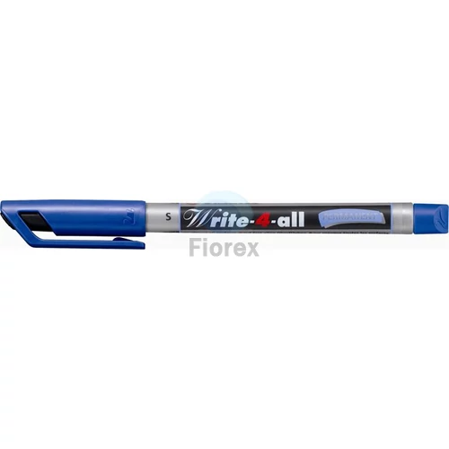 Alkoholos marker, 0,4 mm, kúpos, STABILO "Write-4-all", kék