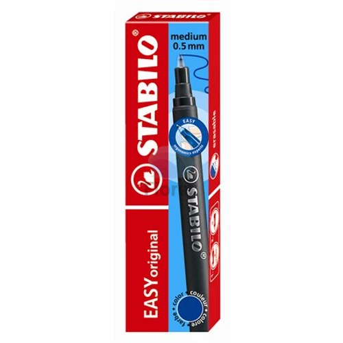 Rollertoll betét, 0,5 mm, STABILO "EASYoriginal", kék - 3 db