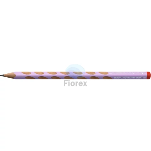 Grafitceruza, HB, háromszögletű, jobbkezes, STABILO, "EASYgraph", pasztell lila
