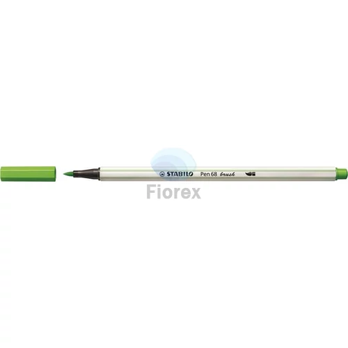 Ecsetirón, STABILO "Pen 68 brush", világoszöld