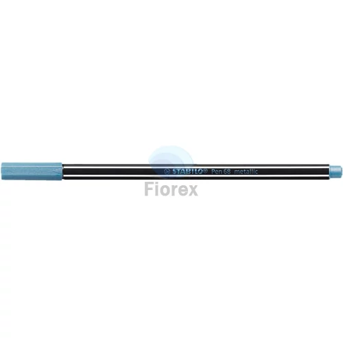 Rostirón, 1,4 mm, STABILO "Pen 68 metallic", metálkék