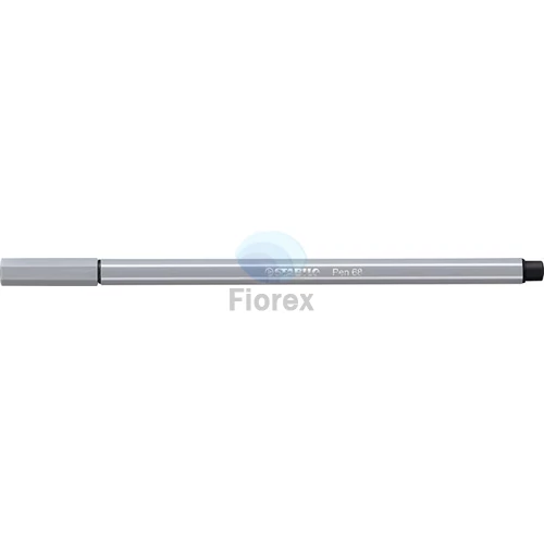 Rostirón, 1 mm, STABILO "Pen 68", közép szürke