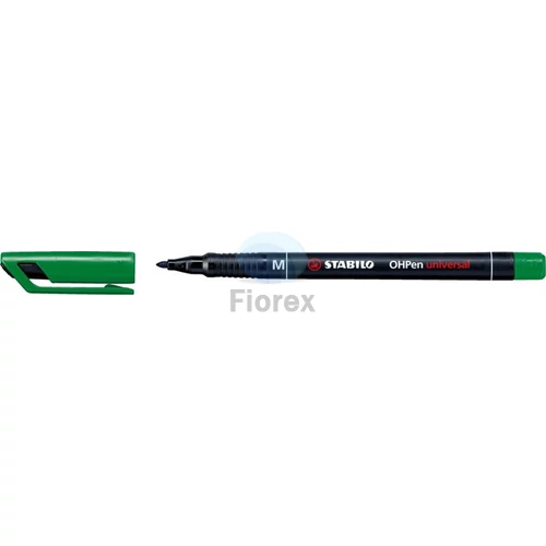 Alkoholos marker, 1 mm, STABILO "OHPen M", zöld