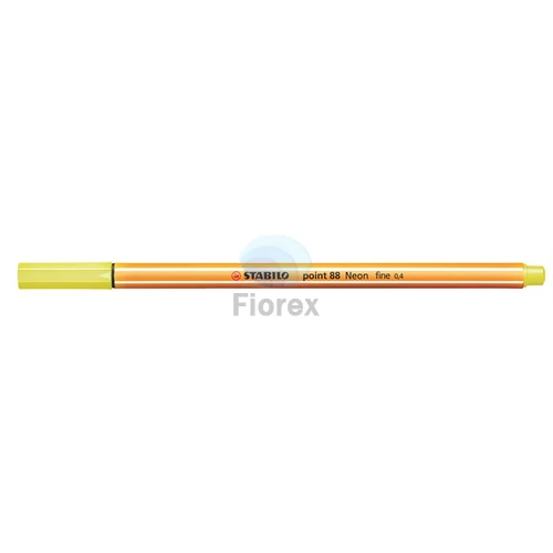 Tűfilc, 0,4 mm, STABILO "Point 88", neon sárga