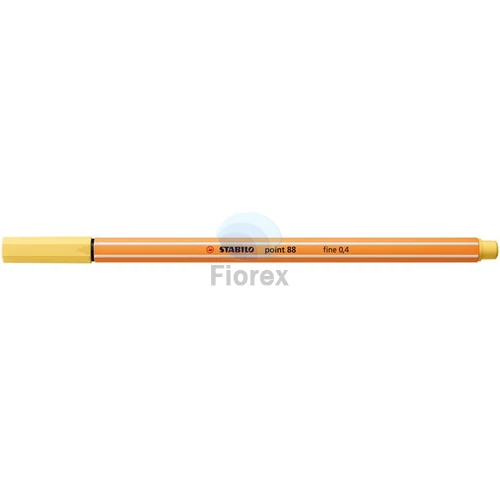 Tűfilc, 0,4 mm, STABILO "Point 88", világossárga