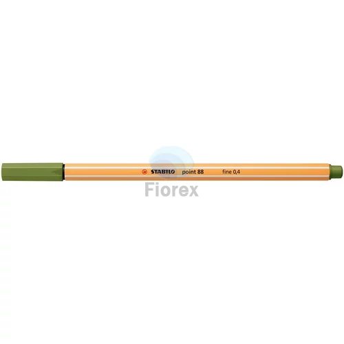 Tűfilc, 0,4 mm, STABILO "Point 88", moha zöld