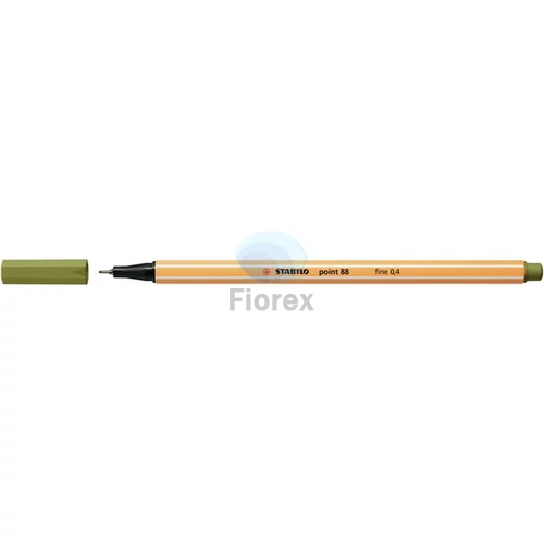 Tűfilc, 0,4 mm, STABILO "Point 88", sárzöld