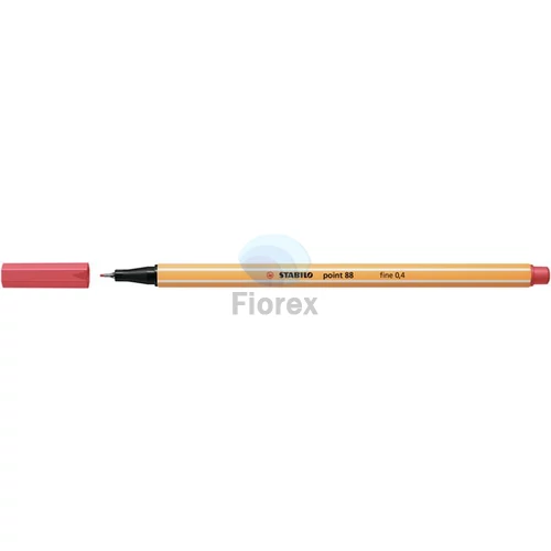 Tűfilc, 0,4 mm, STABILO "Point 88", rozsdavörös