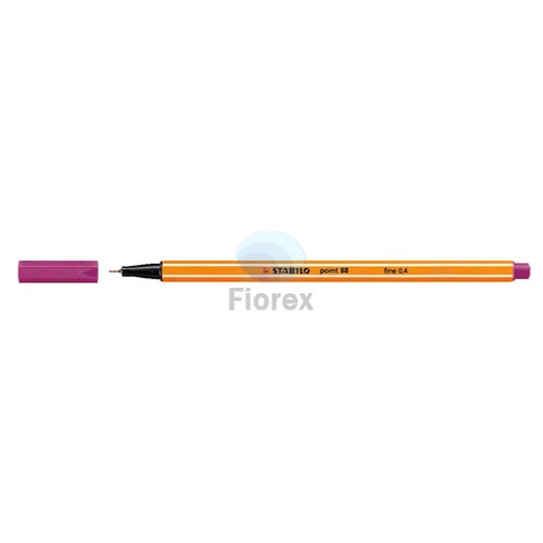Tűfilc, 0,4 mm, STABILO "Point 88", sötétlila