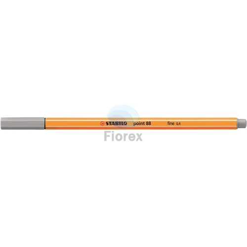 Tűfilc, 0,4 mm, STABILO "Point 88", közép jégszürke