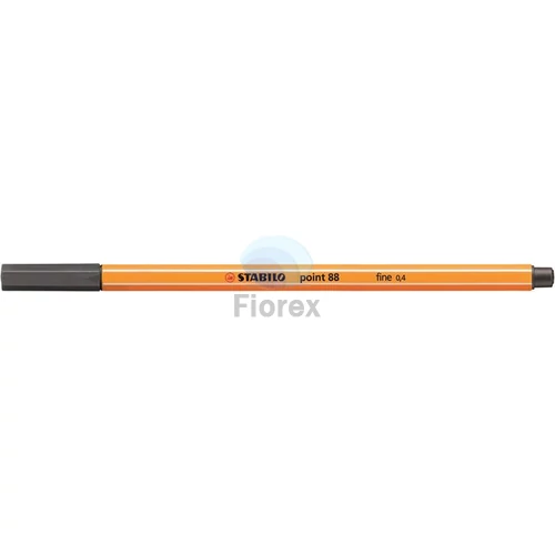 Tűfilc, 0,4 mm, STABILO "Point 88", sötét jégszürke