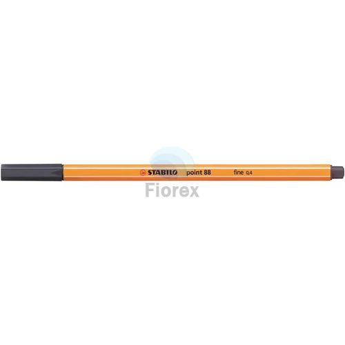 Tűfilc, 0,4 mm, STABILO "Point 88", payne-szürke
