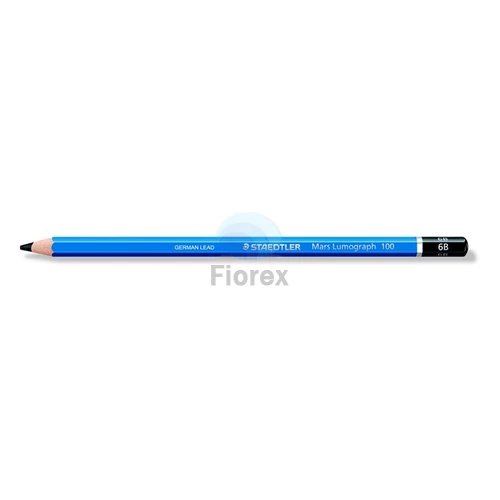 Grafitceruza, 6B, hatszögletű, STAEDTLER "Mars Lumograph 100"