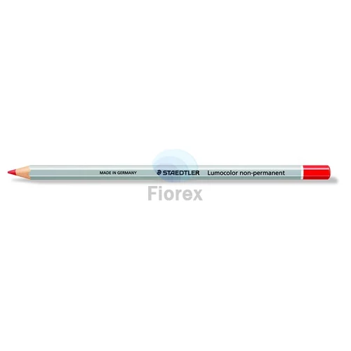 Jelölőceruza, hatszögletű, mindenre író, lemosható (omnichrom), STAEDTLER "Lumocolor 108", piros