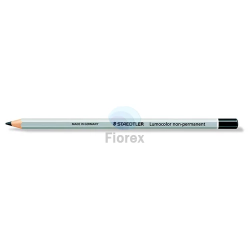 Jelölőceruza, hatszögletű, mindenre író, lemosható (omnichrom), STAEDTLER "Lumocolor 108", fekete