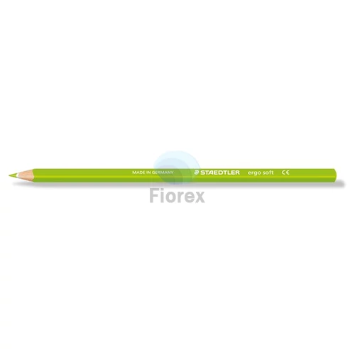 Színes ceruza, háromszögletű, STAEDTLER "Ergo Soft 157", világoszöld