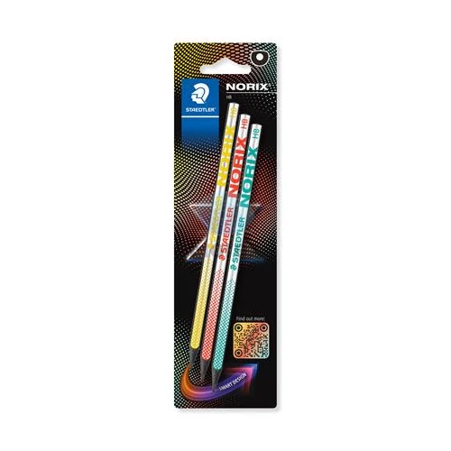 Grafitceruza készlet, HB, STAEDTLER "Norix® 181", 3 különböző szín