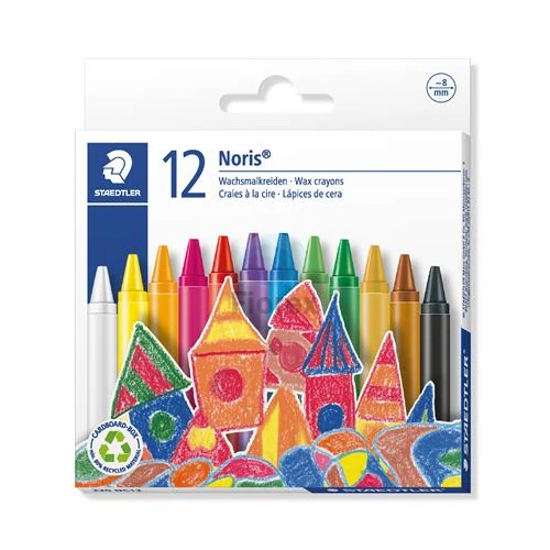 Zsírkréta, STAEDTLER "Noris 220", 12 különböző szín