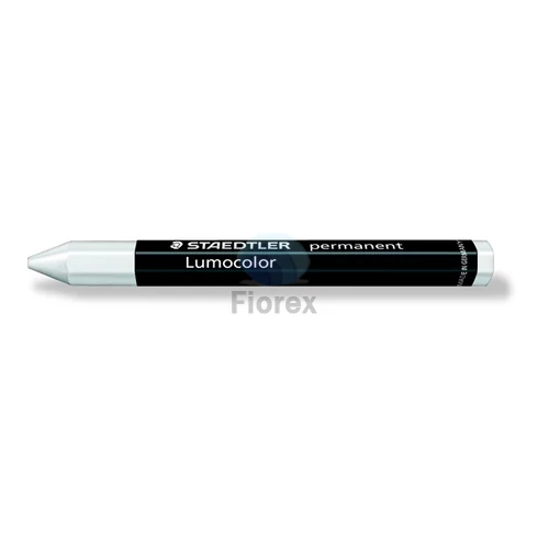 Jelölőkréta, mindenre író, vízálló (omnigraph), STAEDTLER "Lumocolor 236", fehér