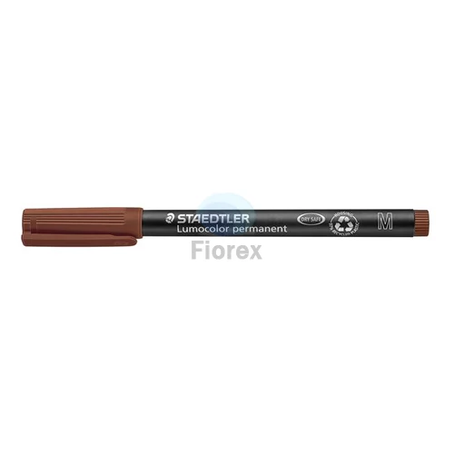 Alkoholos marker, OHP, 1 mm, STAEDTLER "Lumocolor® 317 M", barna