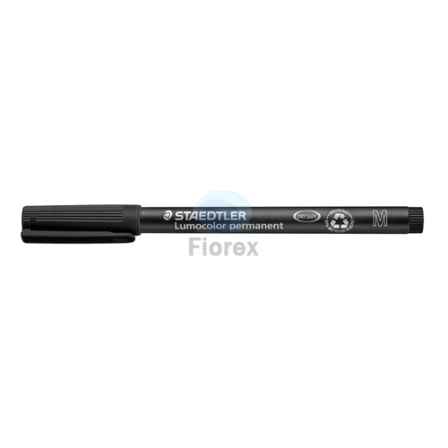 Alkoholos marker, OHP, 1 mm, STAEDTLER "Lumocolor® 317 M", fekete