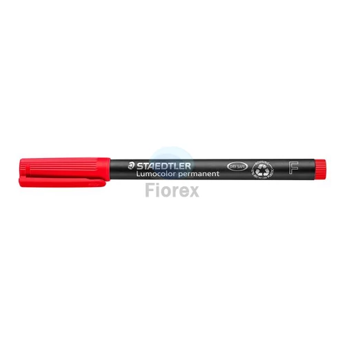 Alkoholos marker, OHP, 0,6 mm, STAEDTLER "Lumocolor® 318 F", piros