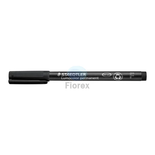 Alkoholos marker, OHP, 0,6 mm, STAEDTLER "Lumocolor® 318 F", fekete
