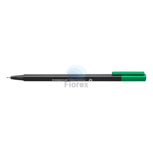 Tűfilc, 0,3 mm, STAEDTLER "Triplus 334", zöld