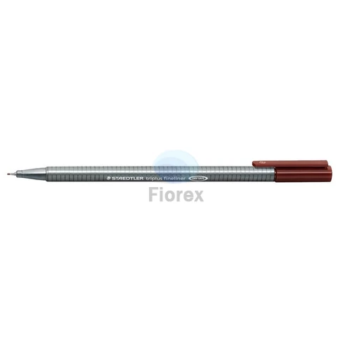 Tűfilc, 0,3 mm, STAEDTLER "Triplus 334", középbarna