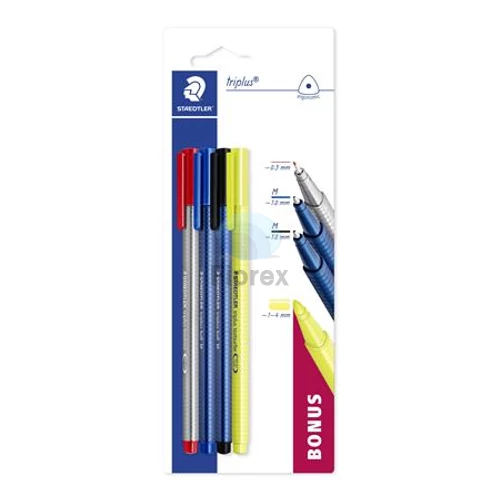 Vegyes írószer készlet, 4 darabos, STAEDTLER "Triplus® multi set 34P1"