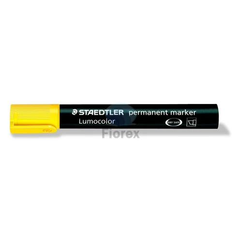 Alkoholos marker, 2-5 mm, vágott, STAEDTLER "Lumocolor® 350", sárga