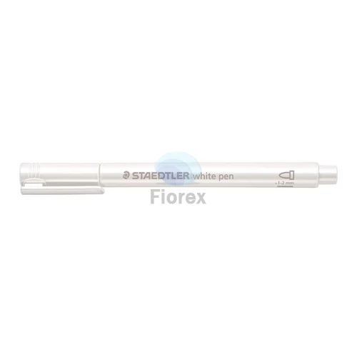 Dekormarker, 1-2 mm, kúpos, STAEDTLER "8323", fehér