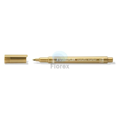 Dekormarker, 1-2 mm, kúpos, STAEDTLER "8323", arany