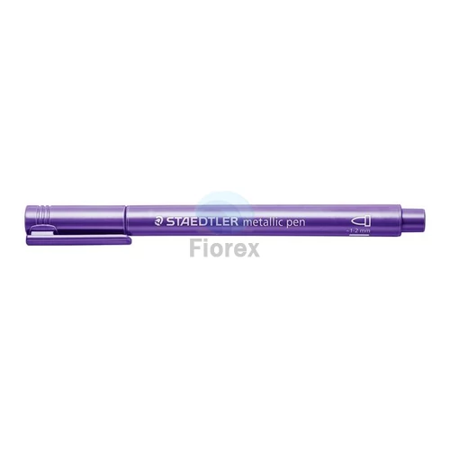 Dekormarker, 1-2 mm, kúpos, STAEDTLER "8323", metál lila