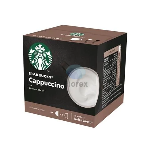 Kávékapszula, 12 db, STARBUCKS by Dolce Gusto®, "Cappuccino"