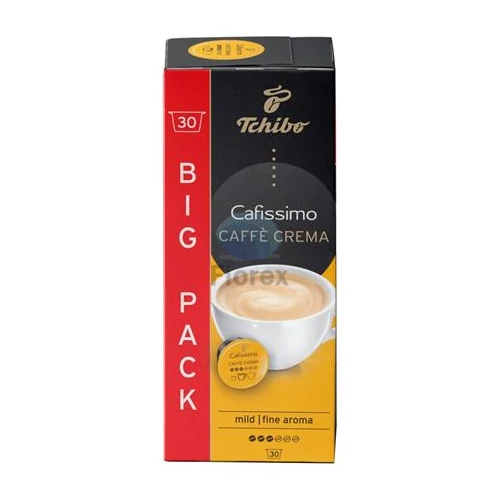 Kávékapszula, 30 db, TCHIBO "Cafissimo Caffé Crema Fine"