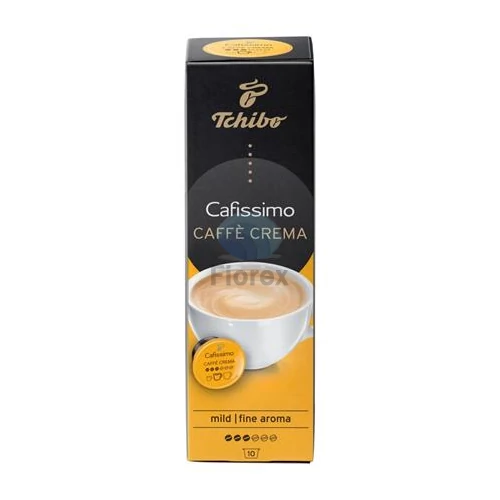 Kávékapszula, 10 db, TCHIBO "Cafissimo Café Crema Fine"