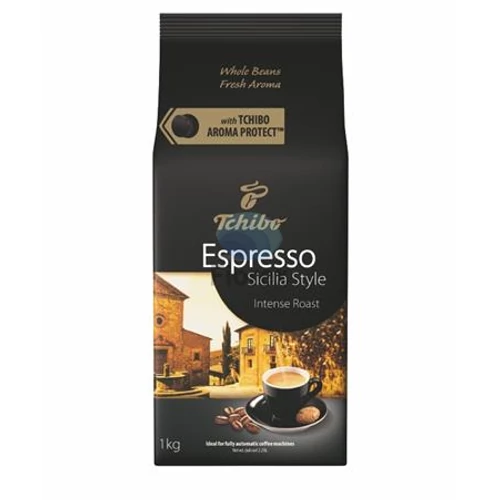 Kávé, pörkölt, szemes, 1000 g, TCHIBO "Sicilia"