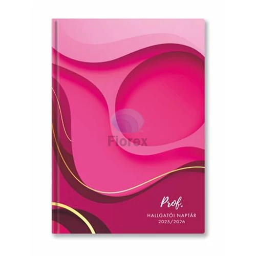 Hallgatói naptár, 2025/2026 tanév, A5, heti, TOPTIMER, pink