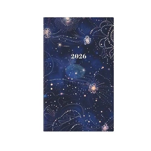 Naptár, tervező, A5, heti, keskeny, TOPTIMER, "Joy", galaxis