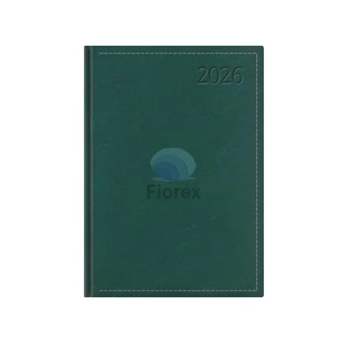Naptár, tervező, B5, heti, TOPTIMER "Traditional", zöld
