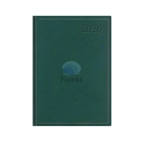 Naptár, tervező, B5, napi, TOPTIMER "Traditional", zöld