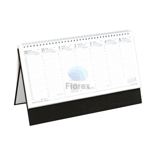 Naptár, asztali, álló, TOPTIMER, fekete